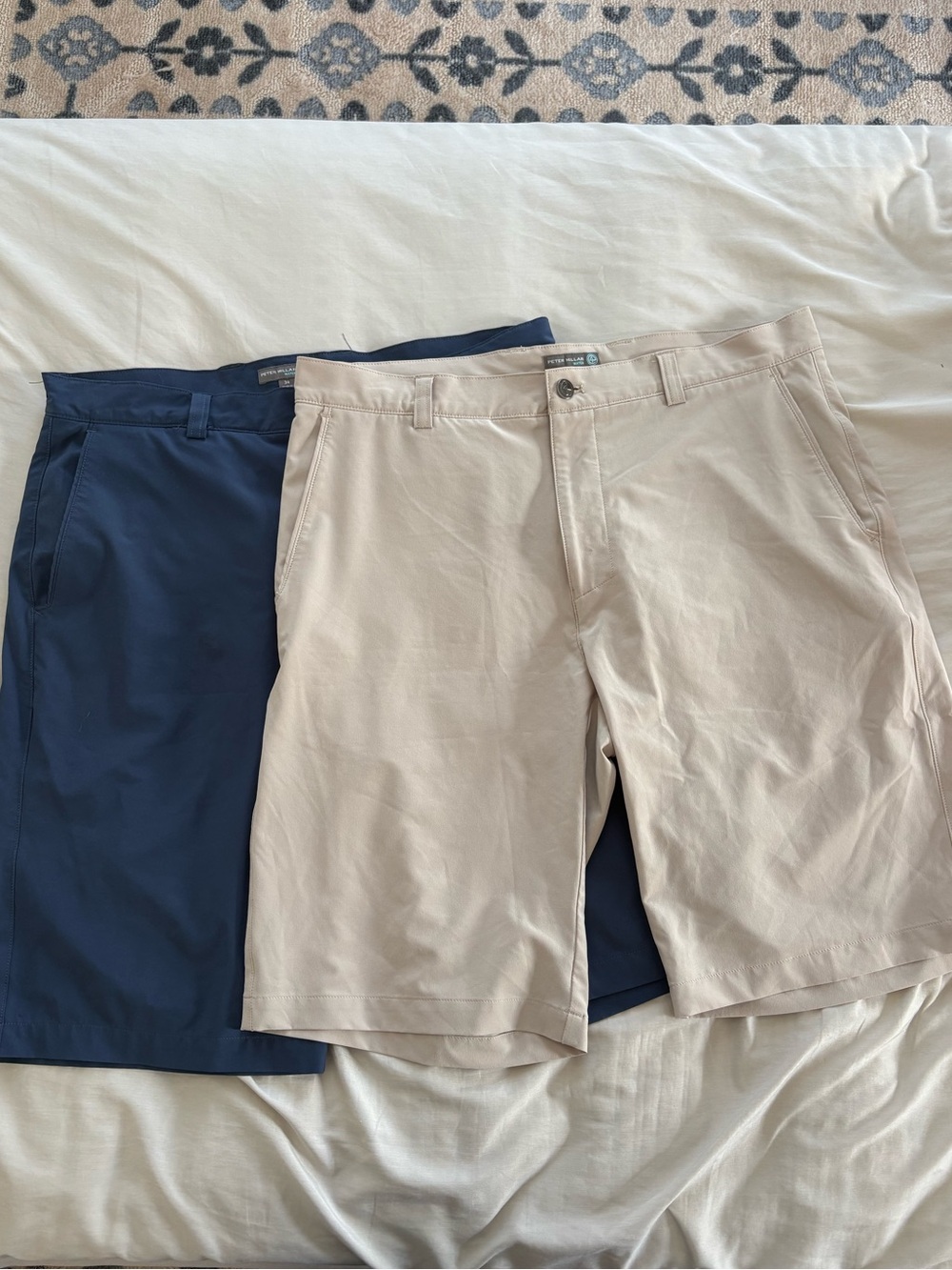 Bundle of 2 pairs of Peter Millar golf shorts size 34